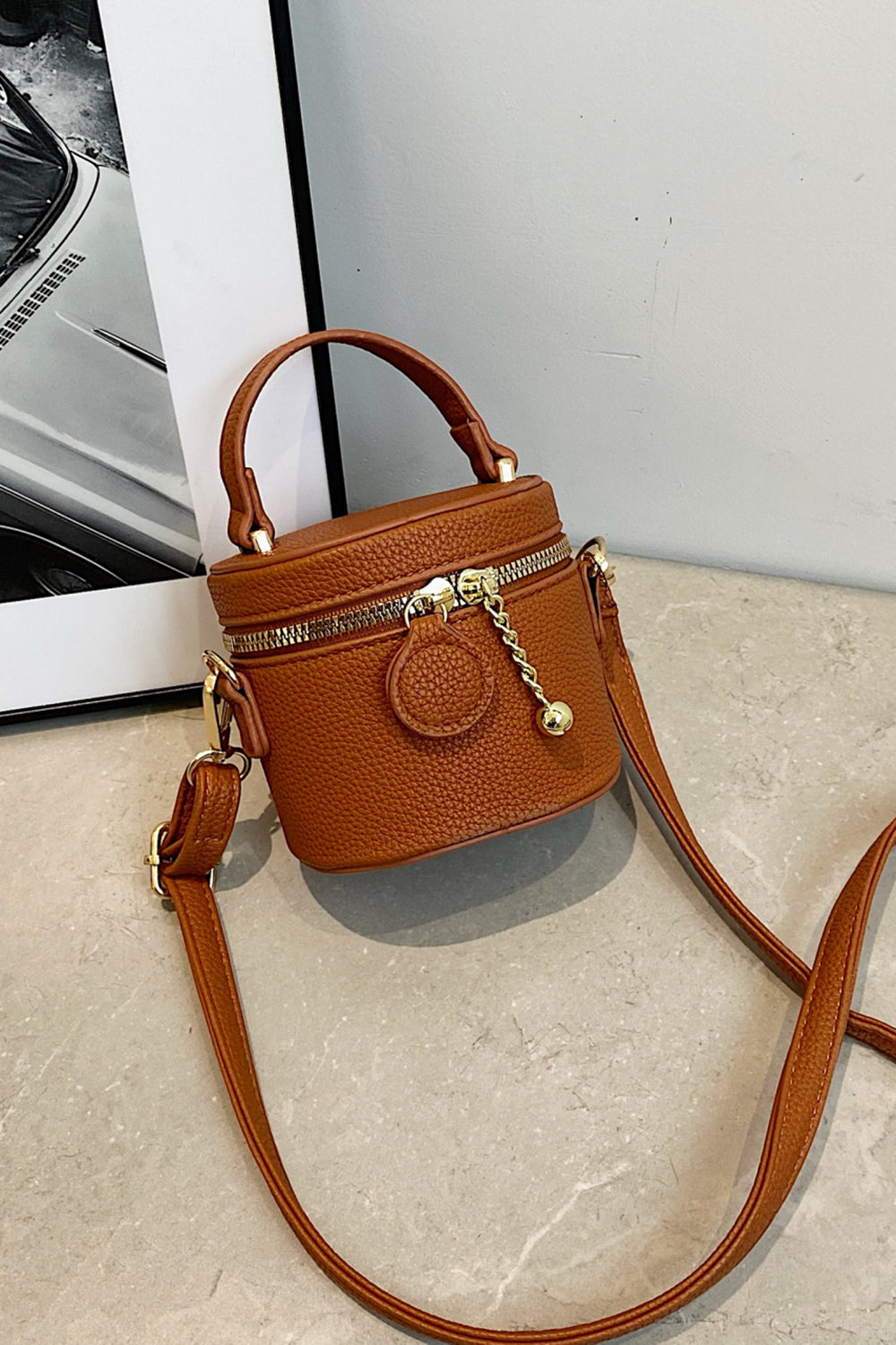 Vegan Leather Mini Crossbody Bag