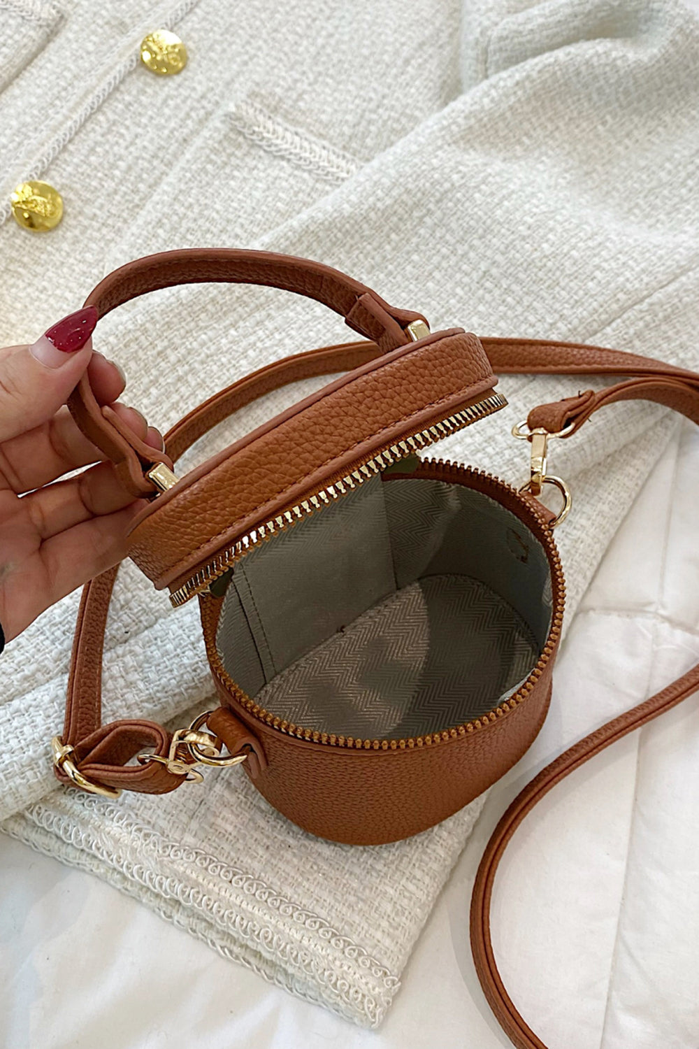 Vegan Leather Mini Crossbody Bag