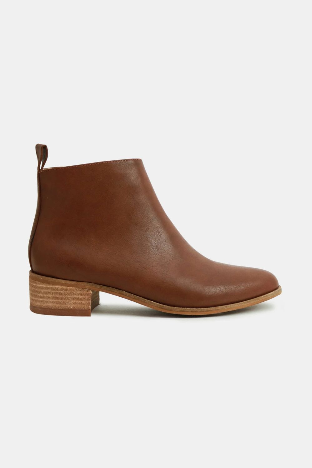 Beast Fashion Vegan Leather Block Heel Boots