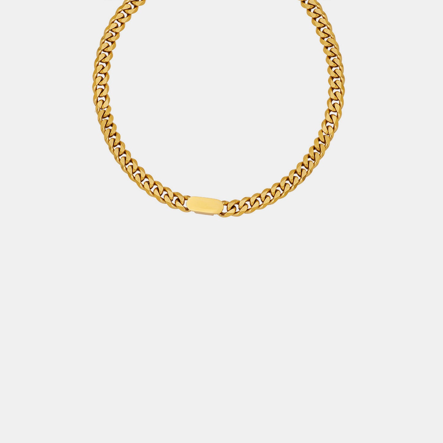 GoldenGlow 18K Gold-Plated Chain Necklace
