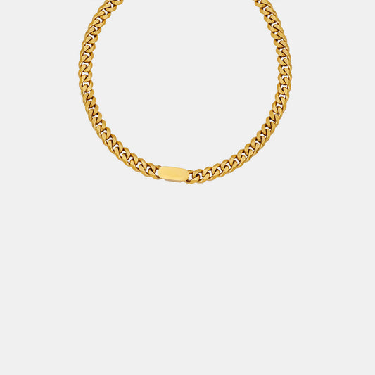 GoldenGlow 18K Gold-Plated Chain Necklace