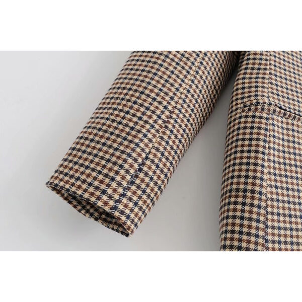 Brown Plaid Jacket - Image 5