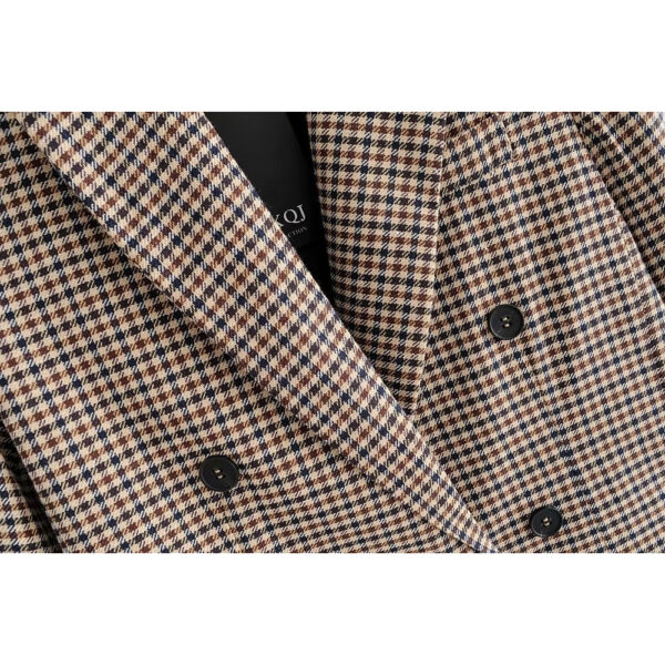 Brown Plaid Jacket - Image 4