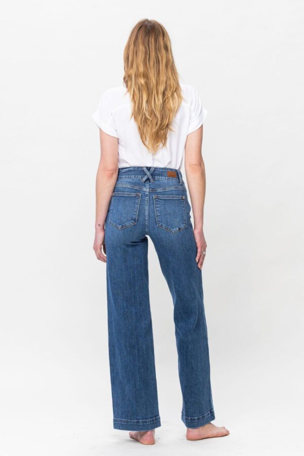 Judy Blue Full Size Double Button Wide Leg Jeans - Image 1041