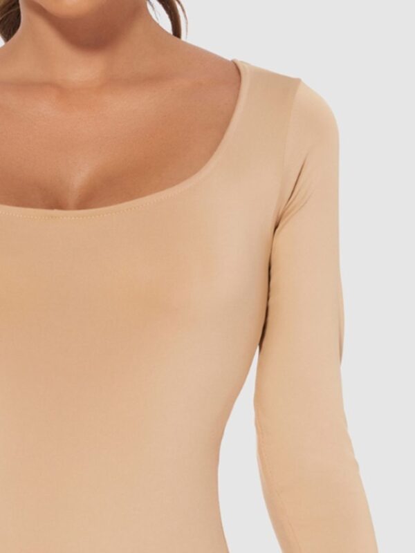 Full Size Scoop Neck Long Sleeve Bodysuit - Image 115